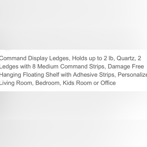 3M Command Display Ledges - Picture 7 of 9